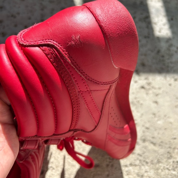 Reebok Freestyle Hi Vibrant Red Sneakers ❤️💋 - Picture 7 of 12
